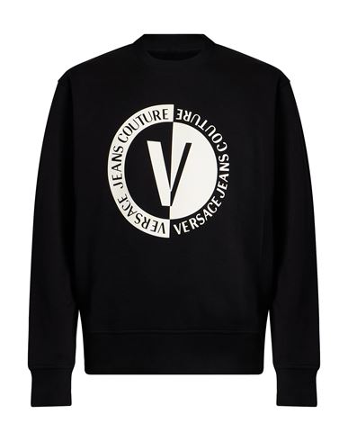 Man Sweatshirt Black Size L Cotton