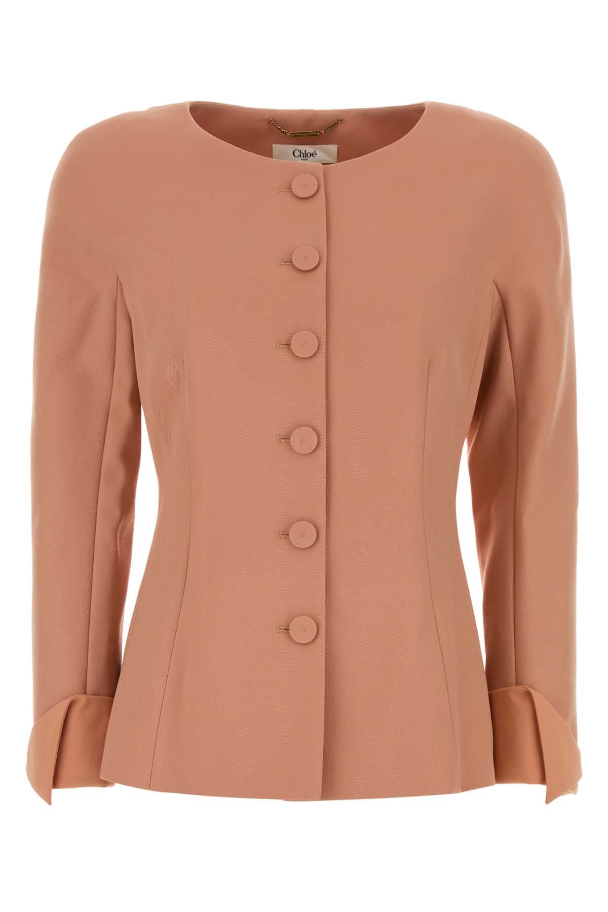 Virgin Wool Blazer — Pink