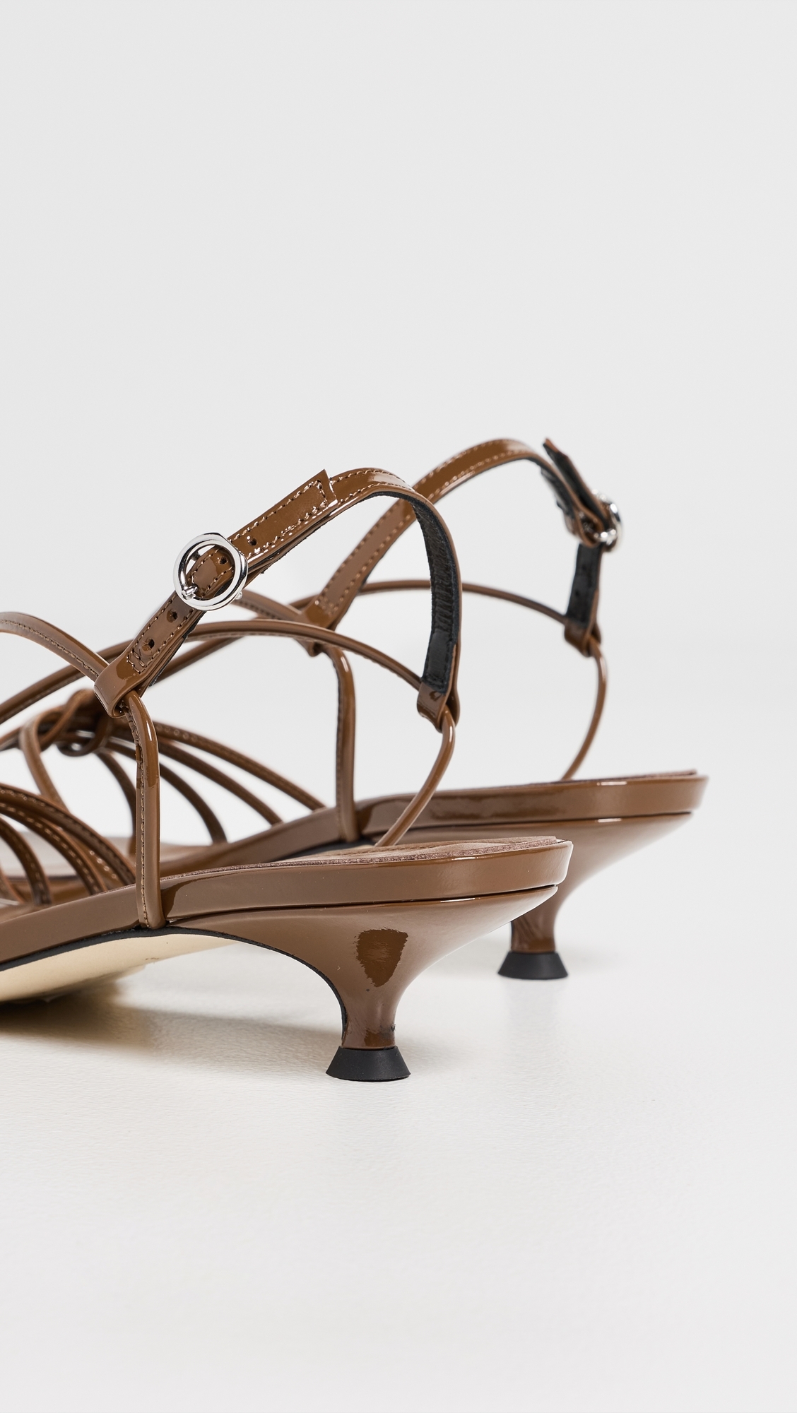 Amara Patent Calf Leather Tobacco Sandals Tobacco