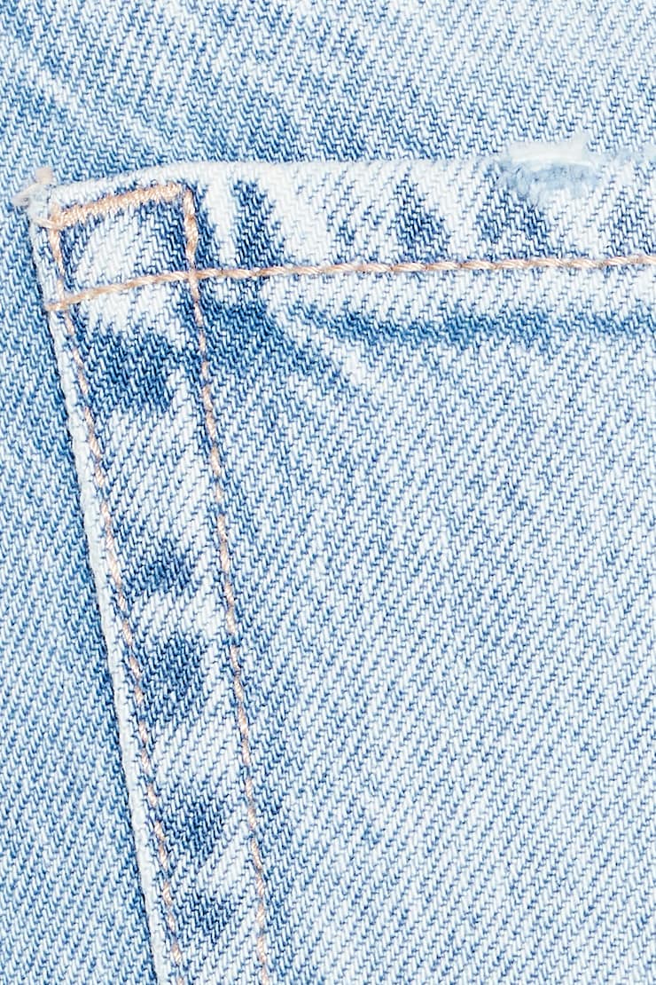 High Rise Cheeky Denim Shorts - Blue - Women Clothing