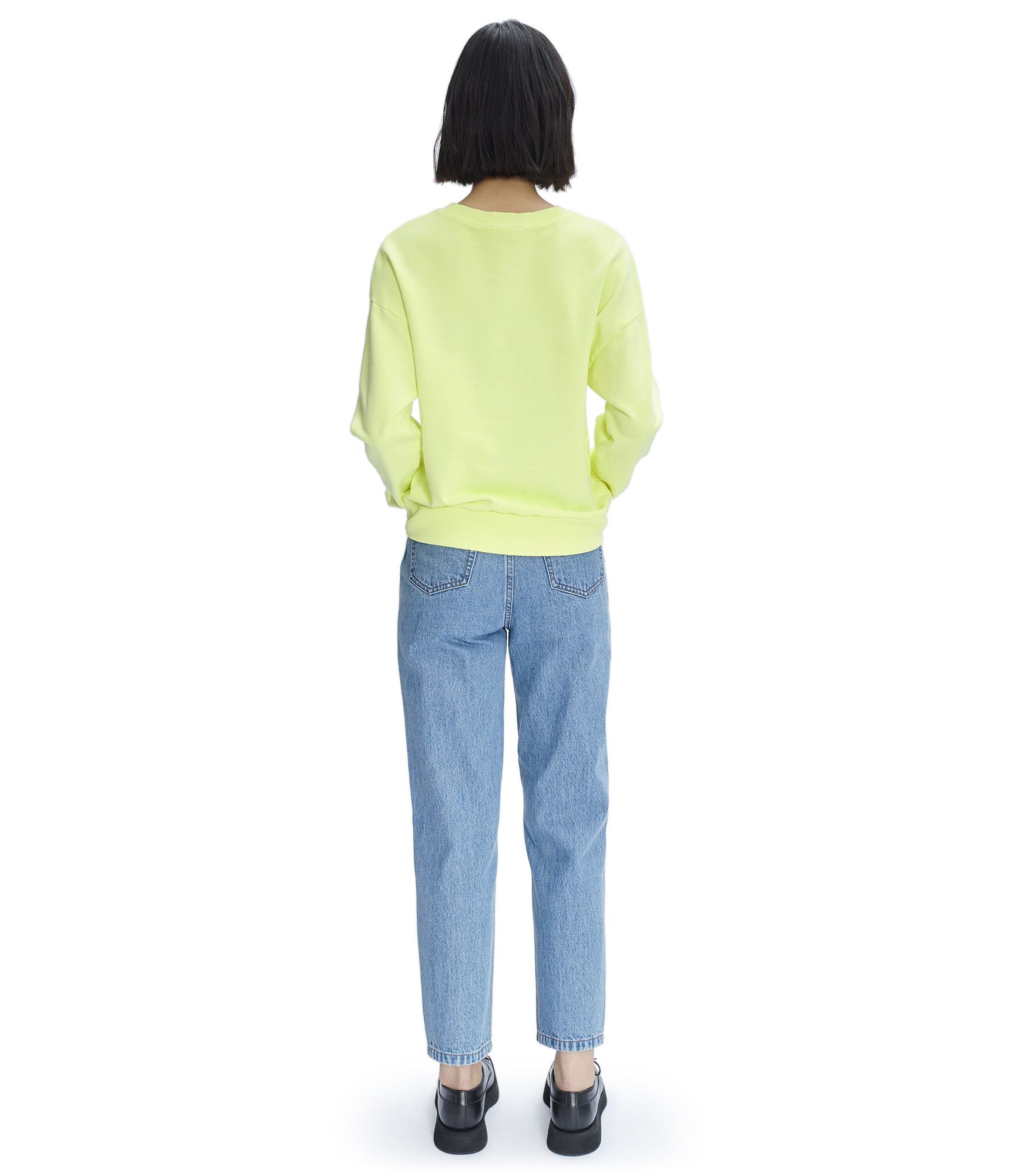 Annie Fluo sweatshirt DAM - Fluorescent yellow