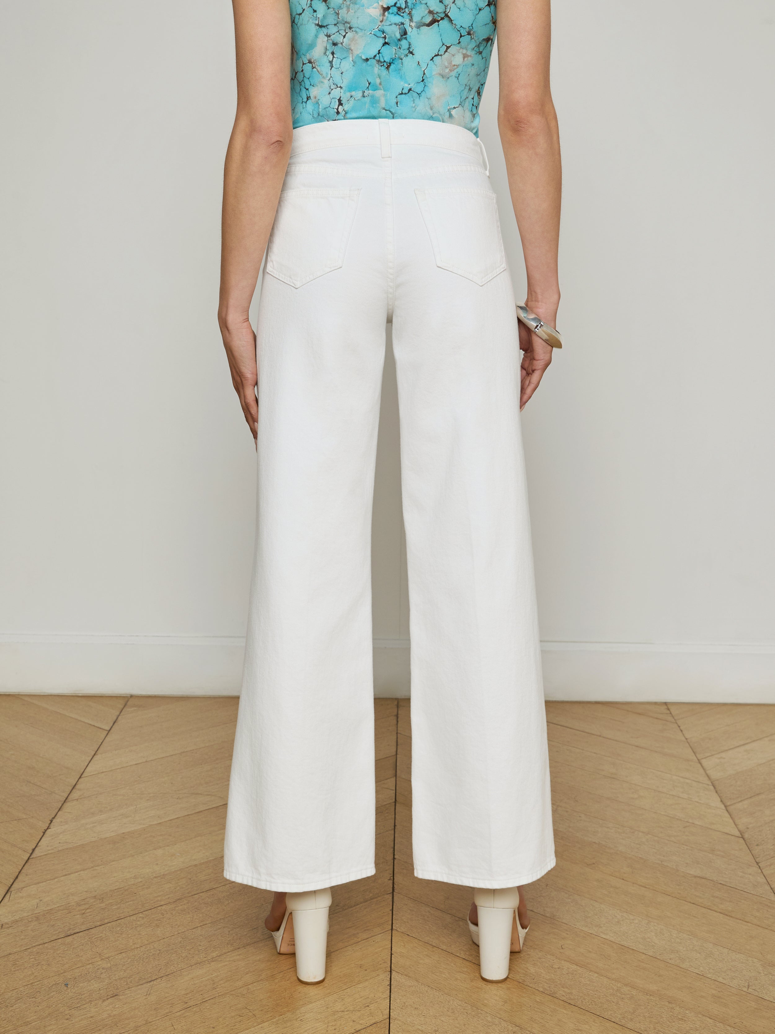 Alicent Wide-Leg Jean In Blanc