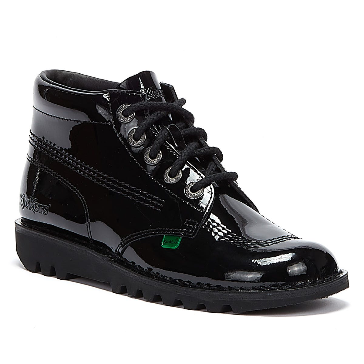 Kickers Kick Hi Women's Black Patent Boot