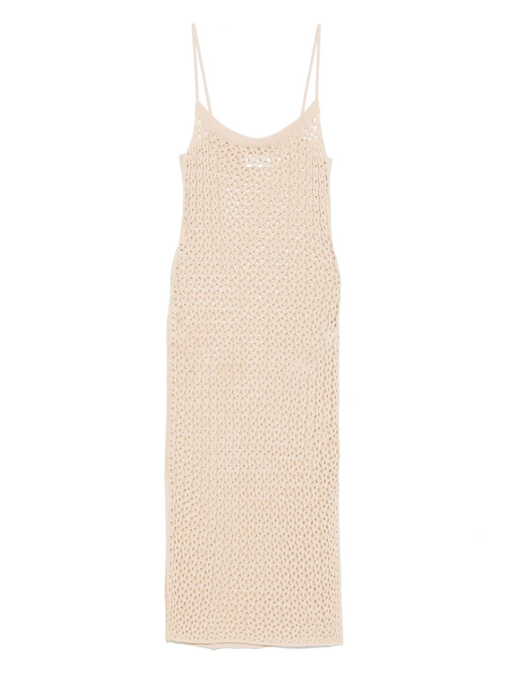 Claudine knitted beach dress - Neutrals