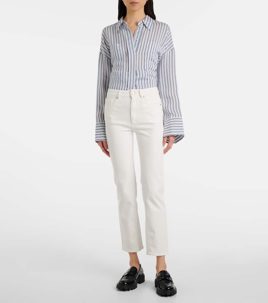 High-rise straight jeans