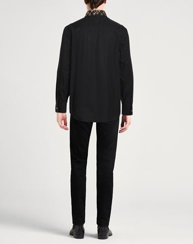 Man Shirt Black Size 34 Cotton