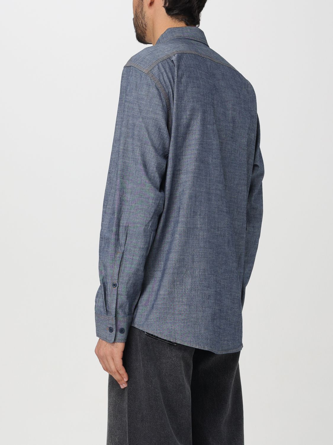 Shirt Men color Indigo