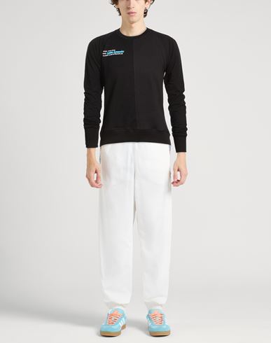 Man Sweatshirt Black Size S Cotton