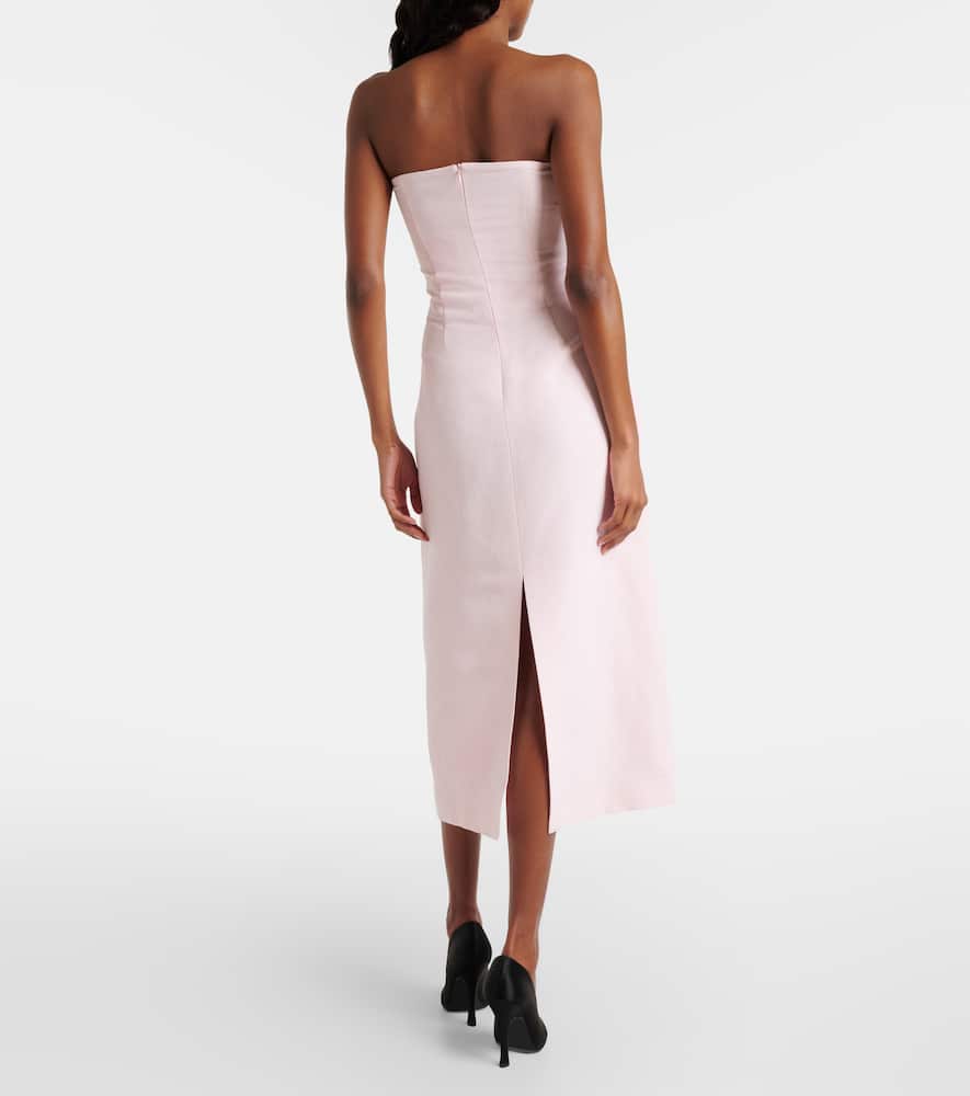 Silk bustier dress