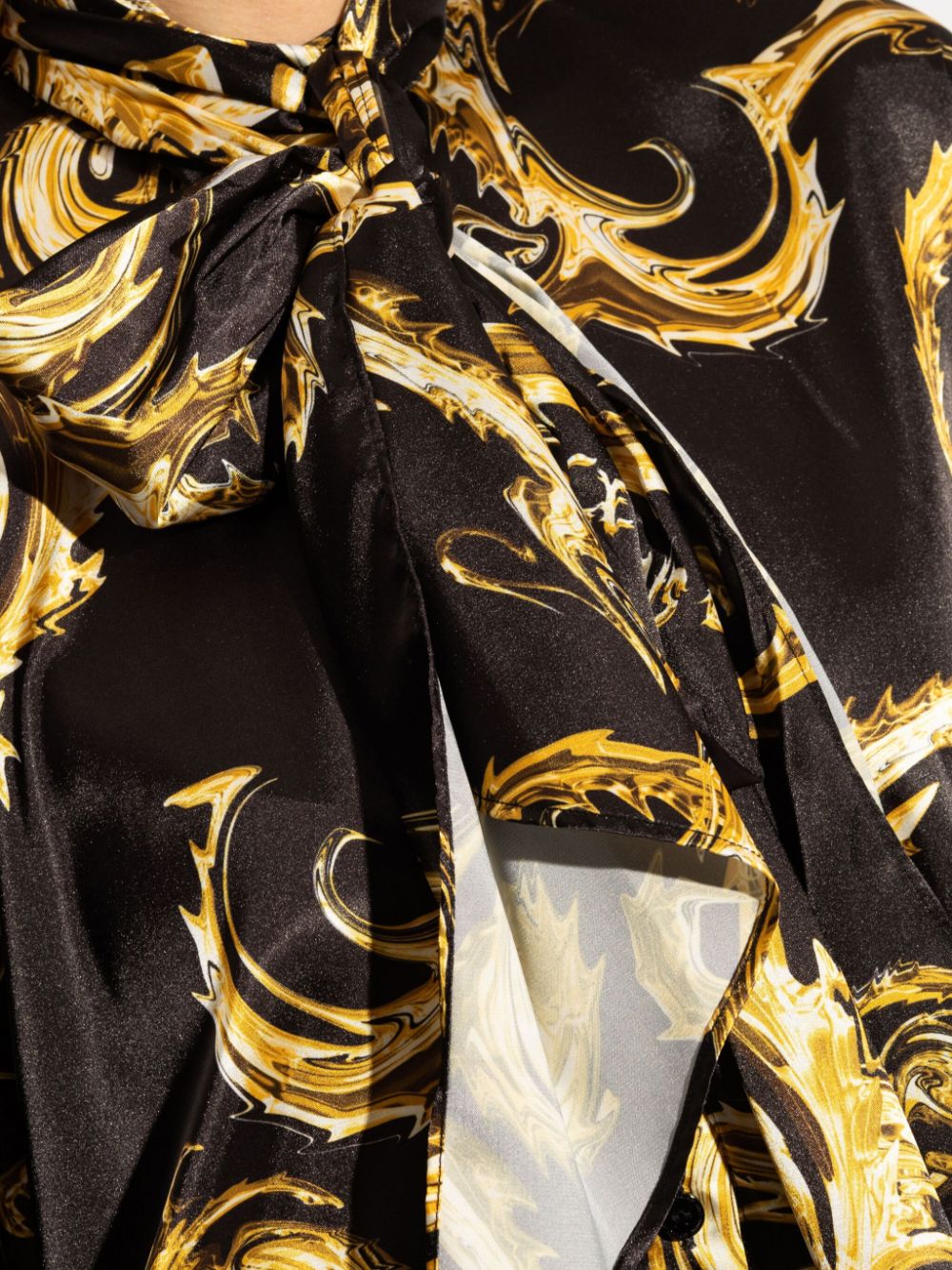 Bow Satin Shirt