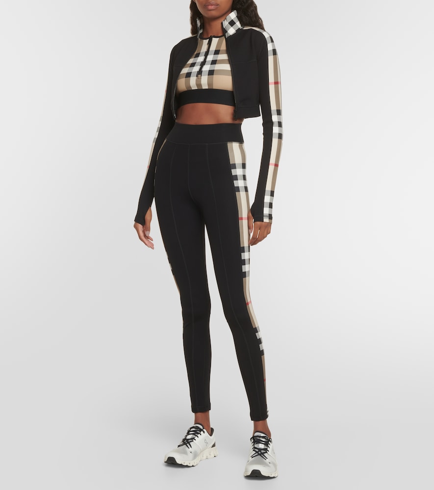 Burberry Burberry Check technical jersey track jacket
