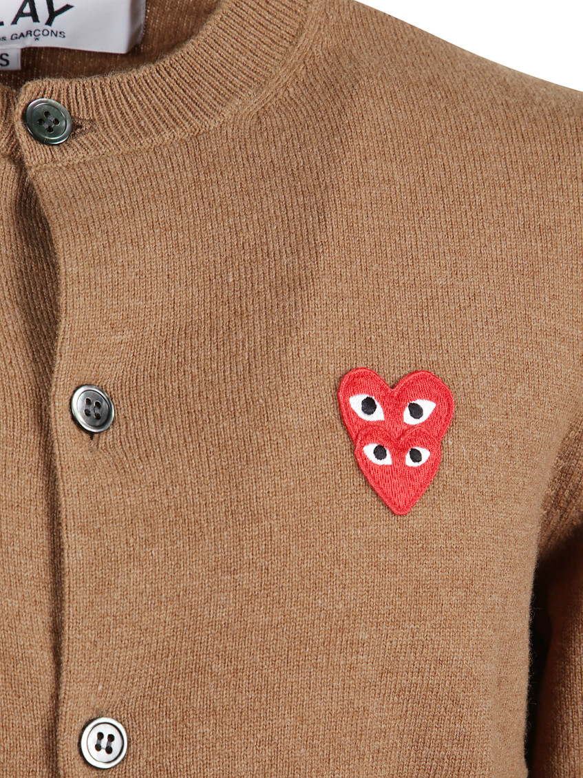 Brown Heart Cardigan