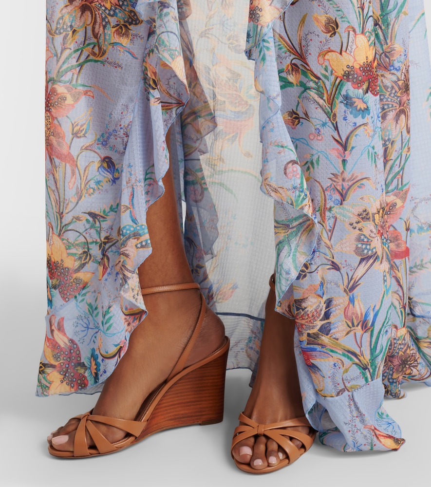 Tati leather wedge sandals