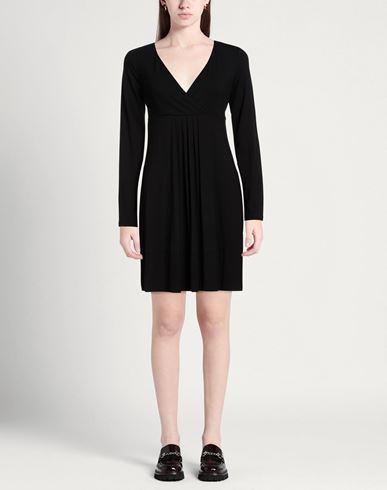 Woman Mini dress Black Size L Viscose, Elastane