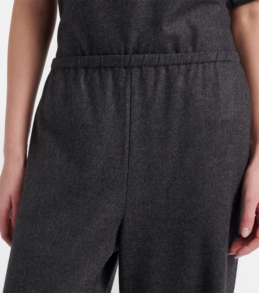 Austin wool and cashmere wide-leg pants