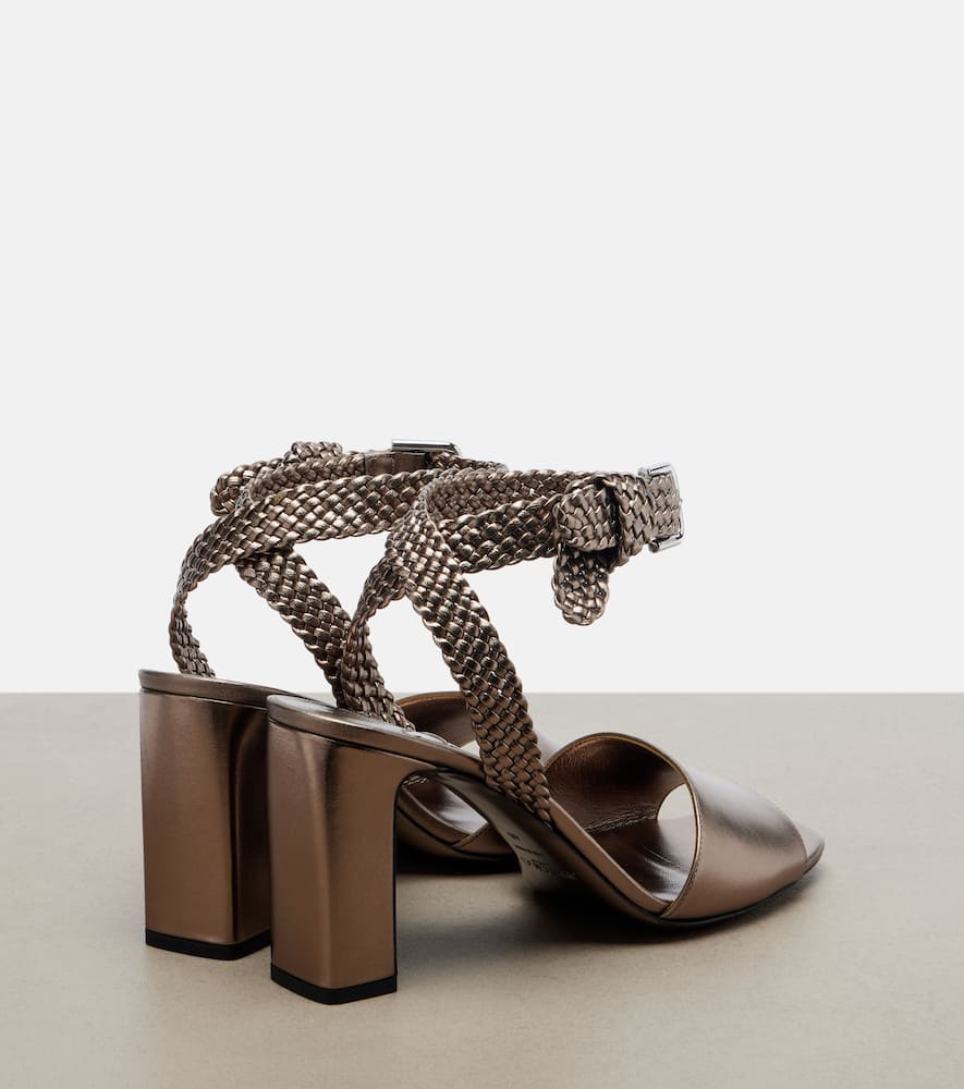 Rori metallic leather sandals