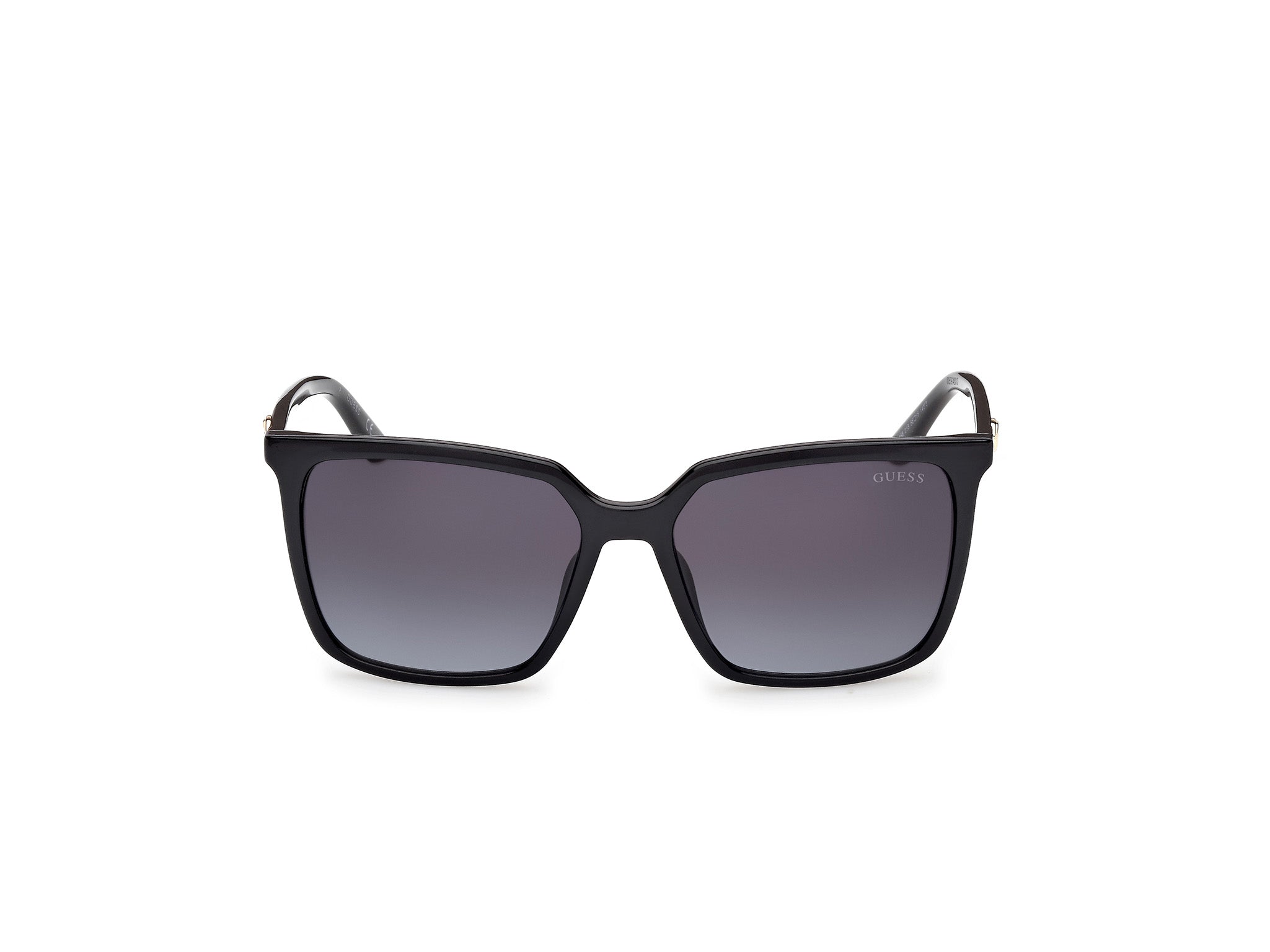 Guess Woman Guess GU00258 01B Sunglasses Injected Black Smoke Squared Norma