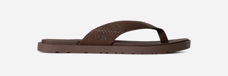 ® Men's Seaside II Flip Leather/Suede Sandals in L®age