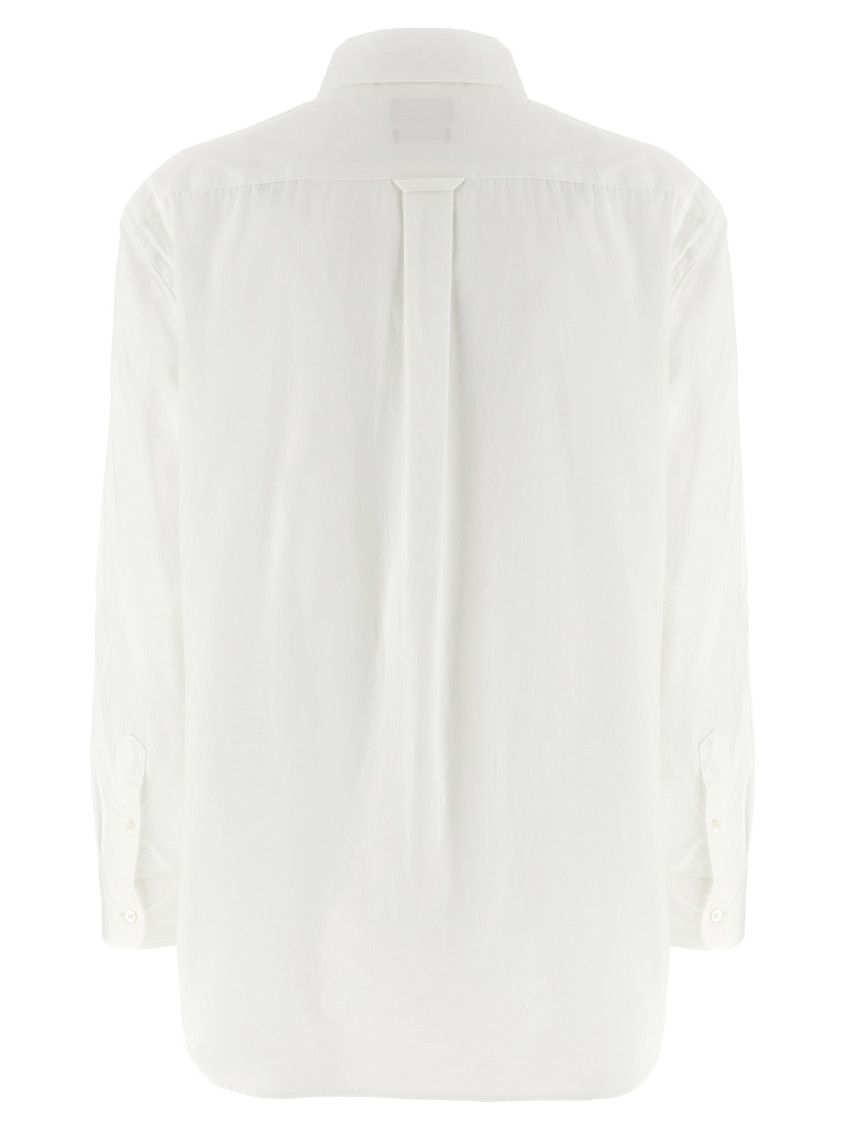 White Embroidered Logo Shirt