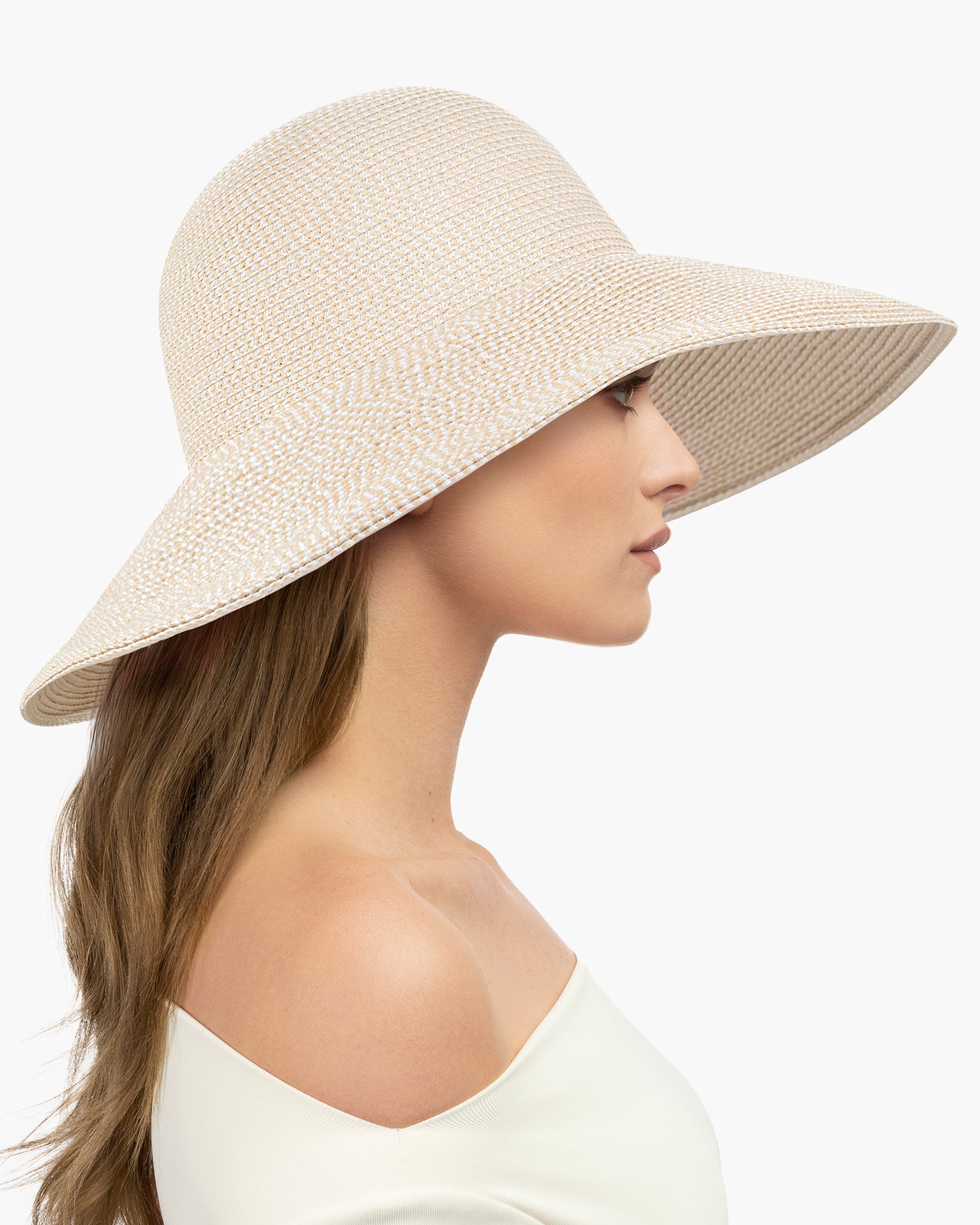 OriginalCream Bella Packable Sun Hat for Women, 50+ UPF Protection, Soft & Lightweight, Elasticized Inner Band