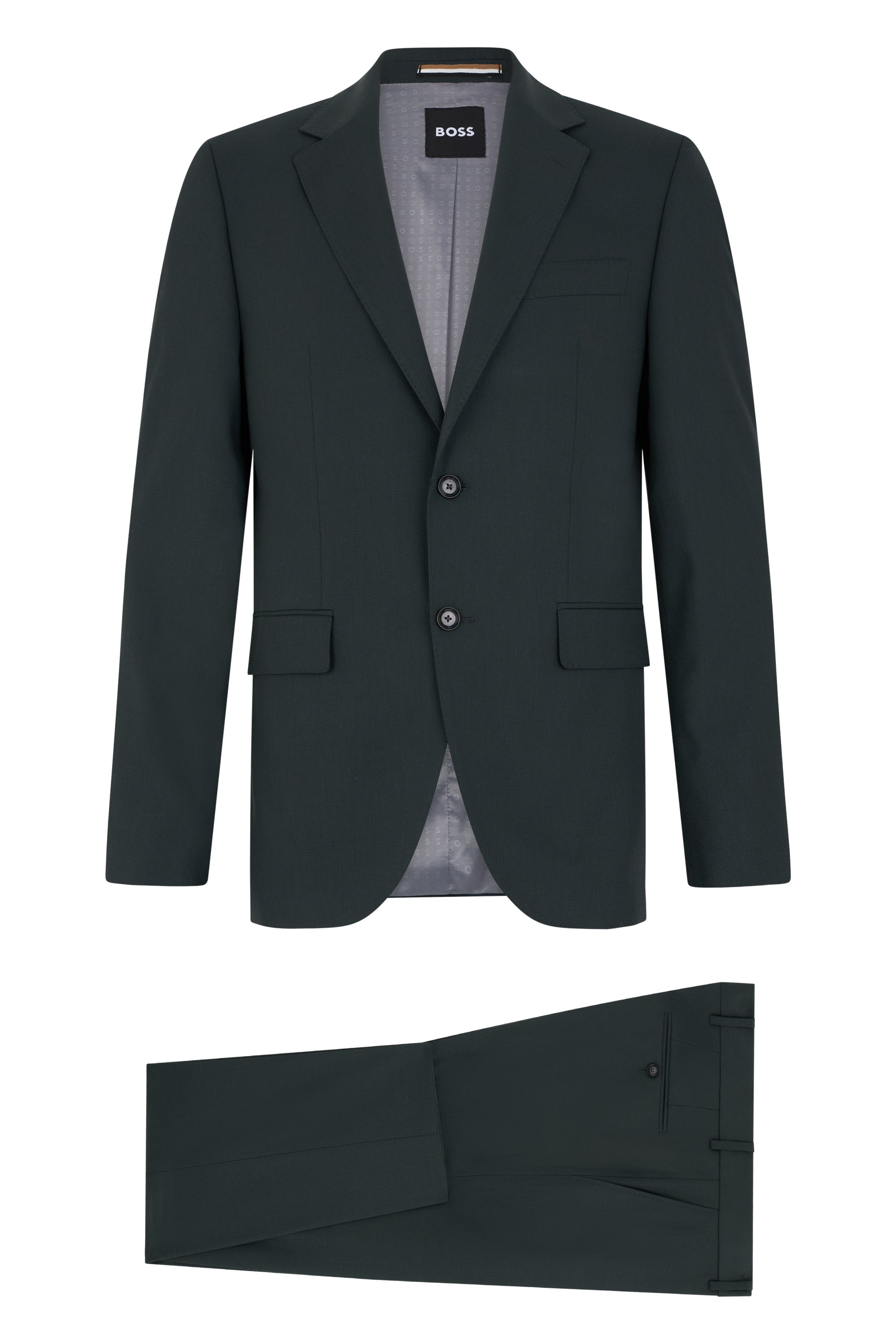 Men's Two-Piece Suit Set with Jacket and Trousers