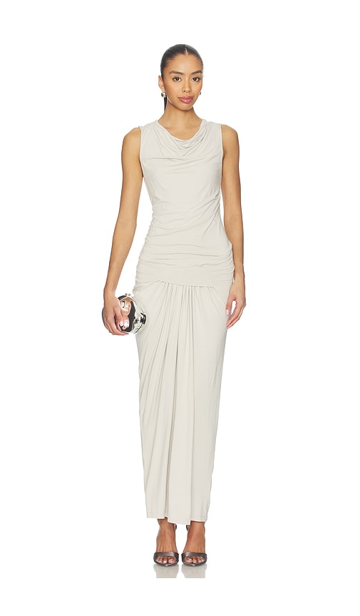 Entire Studios Drape Dress in Light Grey. - M also in L, S