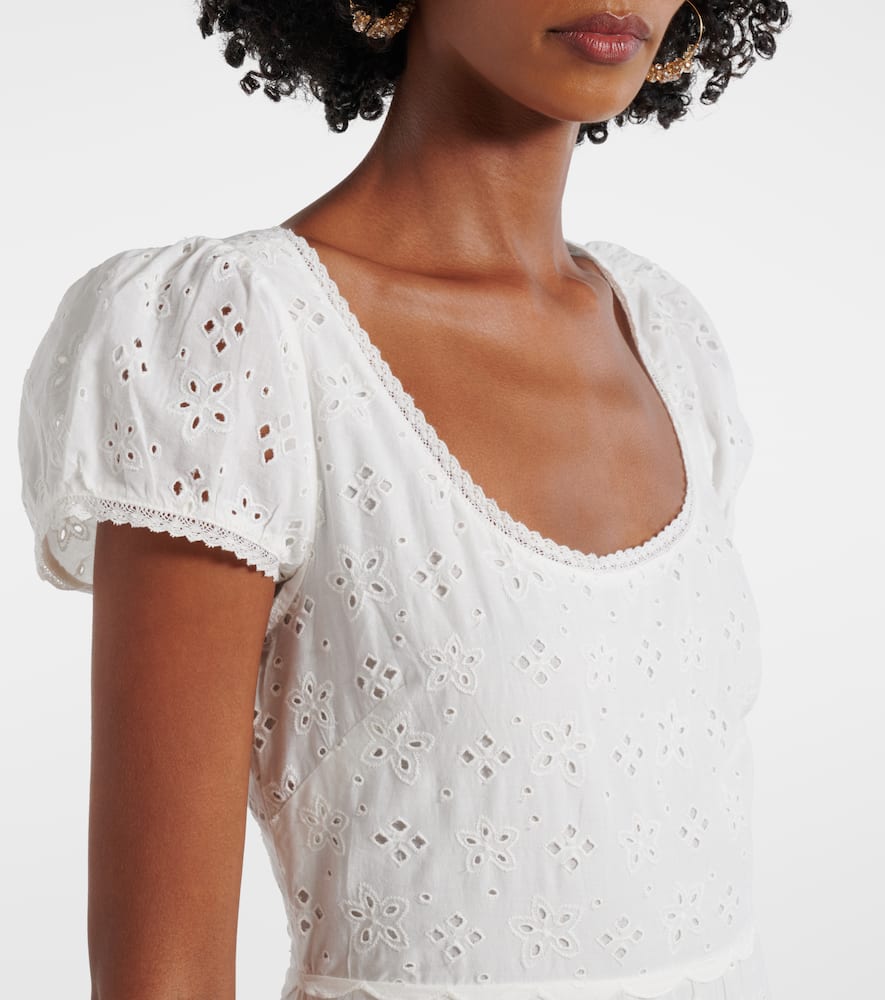 Remi broderie anglaise cotton midi dress
