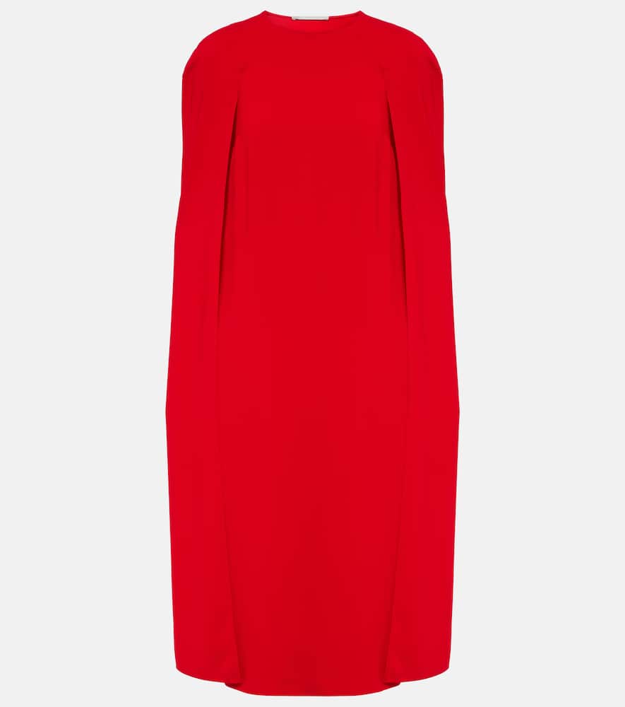 Caped midi dress