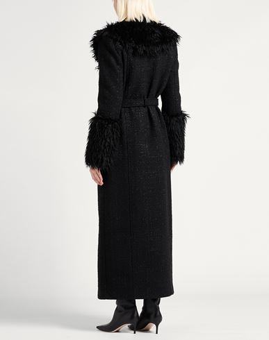 Woman Coat Black Size 2 Polyester, Wool, Acrylic, Synthetic fibers, Metallic fiber