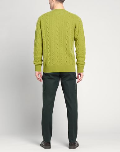 Man Sweater Lime green Size 38 Wool