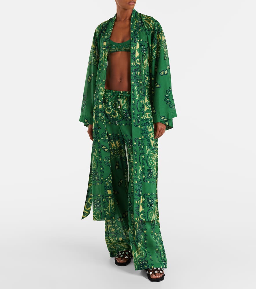 Bandana cotton muslin kaftan