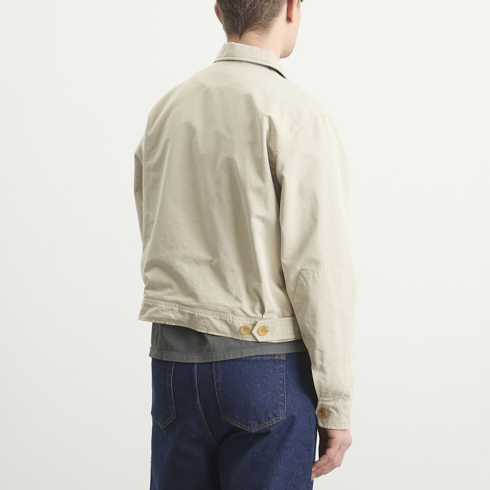Men's Washed Andover Jacket in Pale Khaki