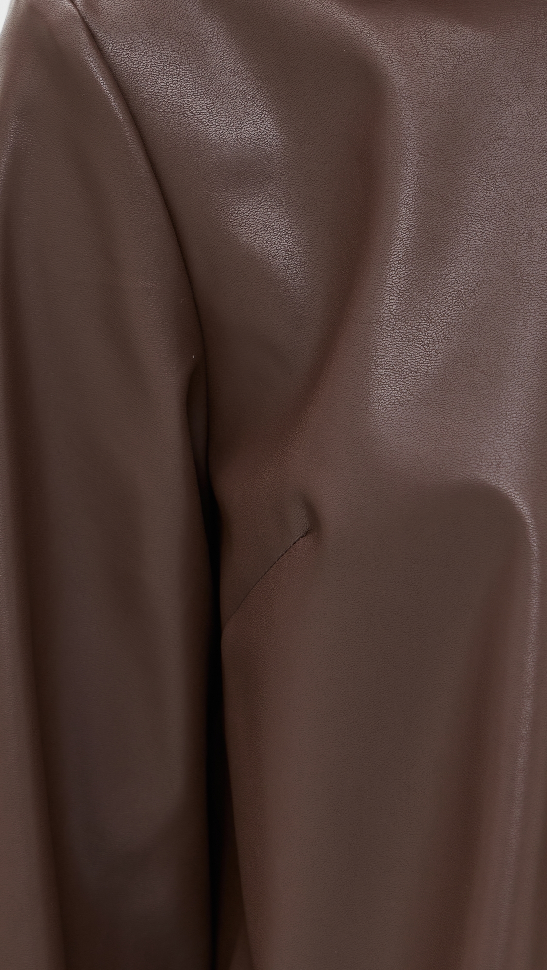 Ophelia Faux Leather Dress Coffee