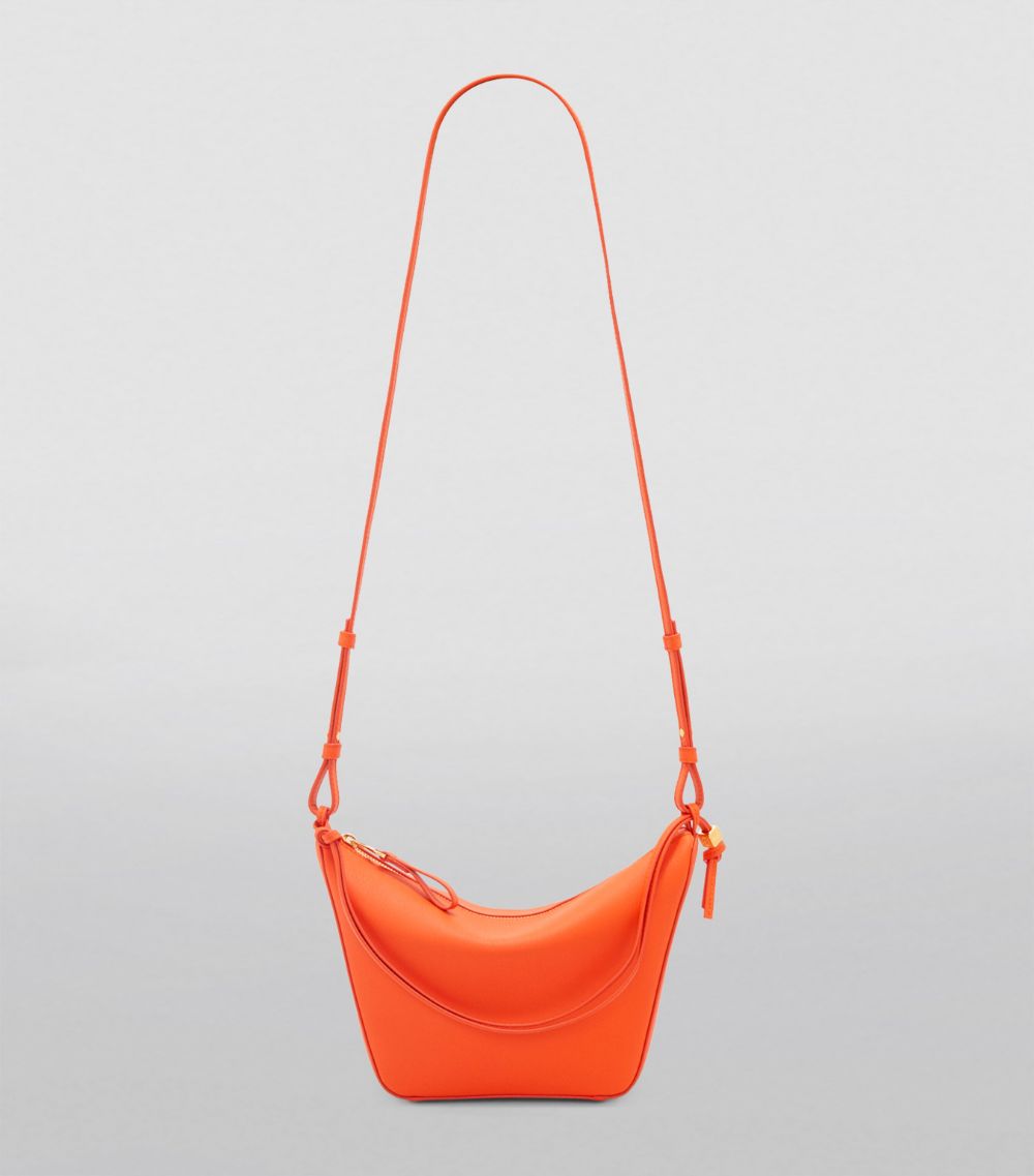 Mini Leather Hammock Hobo Bag