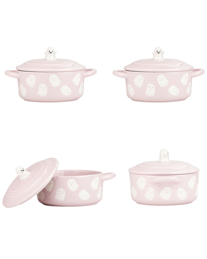 Set Of 4 Flying Ghost Bakeware Cocotte