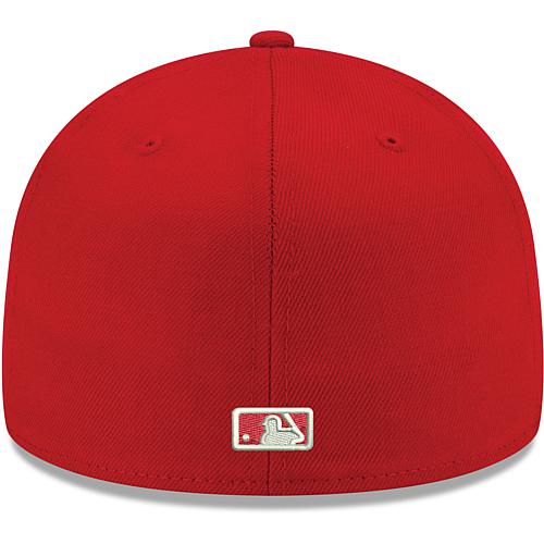 Officially Licensed Fanatics MLB Men's Orioles White Logo Fitted Hat