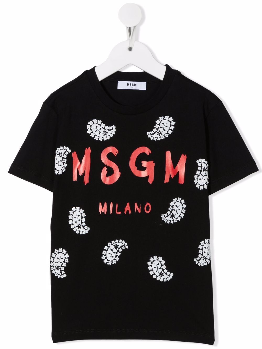 Logo-print crewneck T-shirt - Black