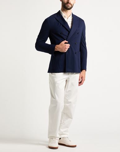 Man Blazer Navy Size 40 Cotton