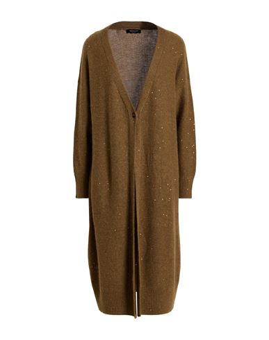 Woman Cardigan Camel Size 10 Virgin Wool, Silk, Cashmere, Alpaca wool, Polyester