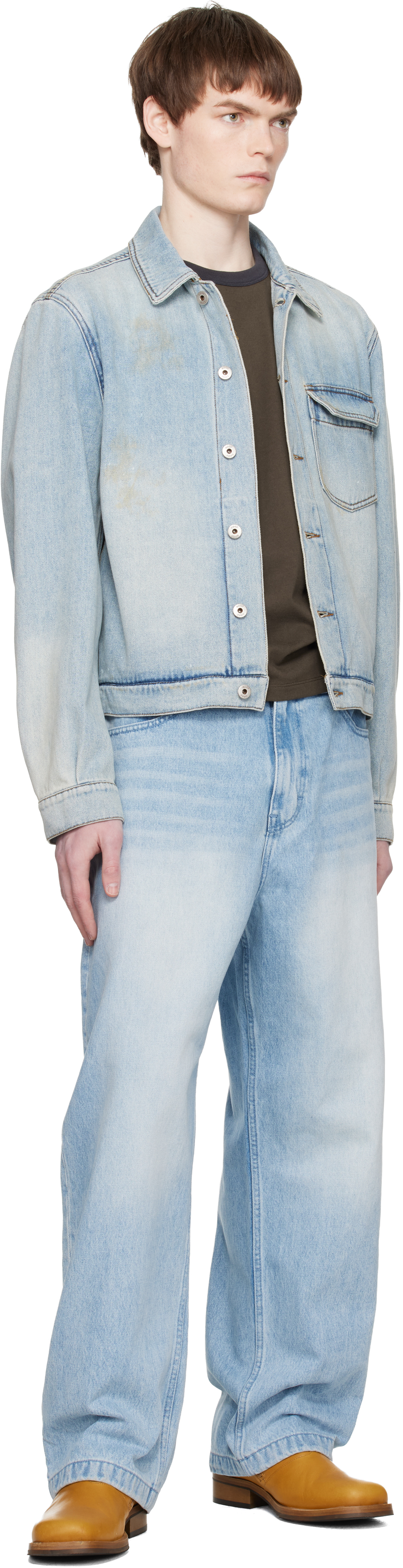 Blue Riosell One Pocket Trucket Denim Jacket