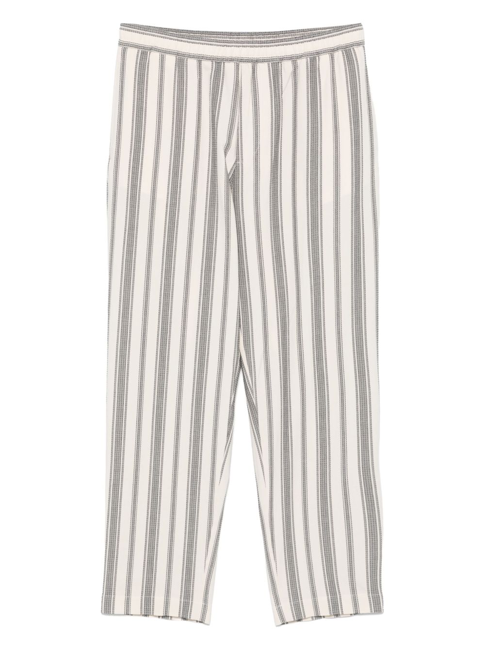 Striped cotton pants - Neutrals