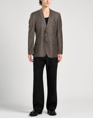 Man Blazer Taupe Size 44 Virgin Wool
