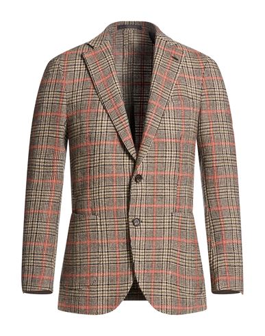 Man Blazer Beige Size 46 Virgin Wool