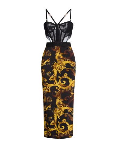 Woman Midi dress Black Size 4 Viscose, Elastane