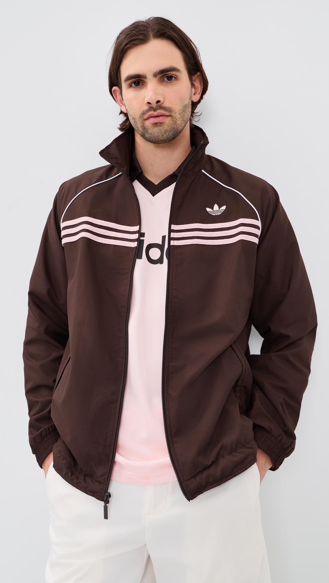 Chest Stripe Track Jacket Aurora Coffee