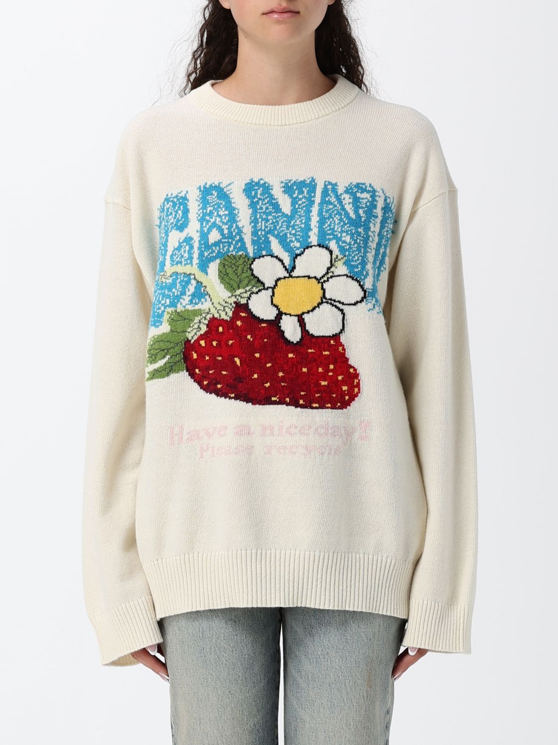 Sweater Woman color Ivory