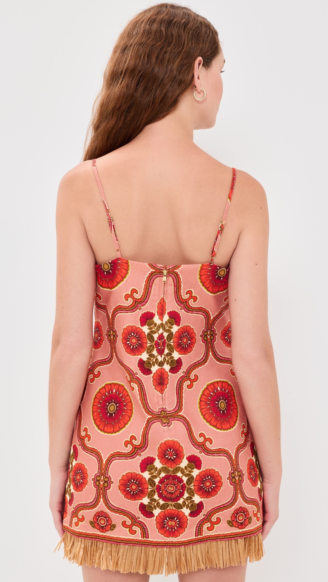 Valencia Mini Dress Mod Floral Brick
