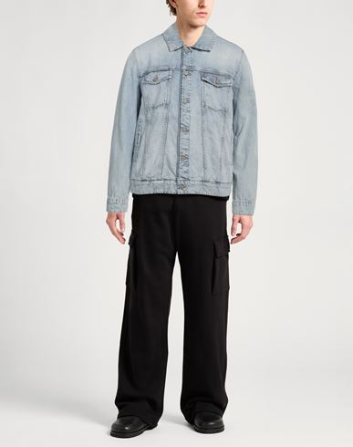 Man Denim outerwear Blue Size 42 Cotton, Recycled cotton
