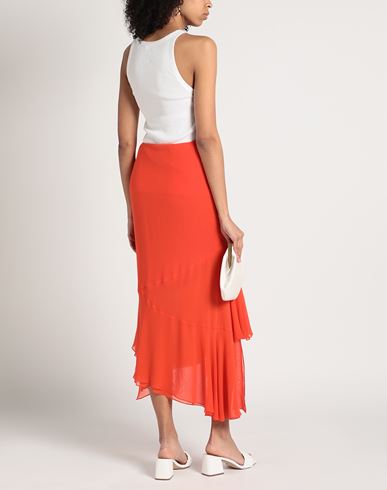 Woman Midi skirt Coral