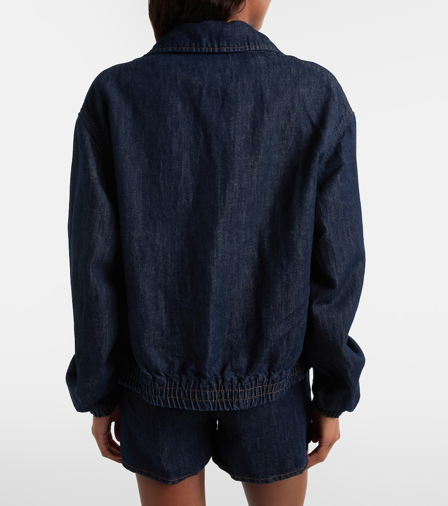 Denim bomber jacket